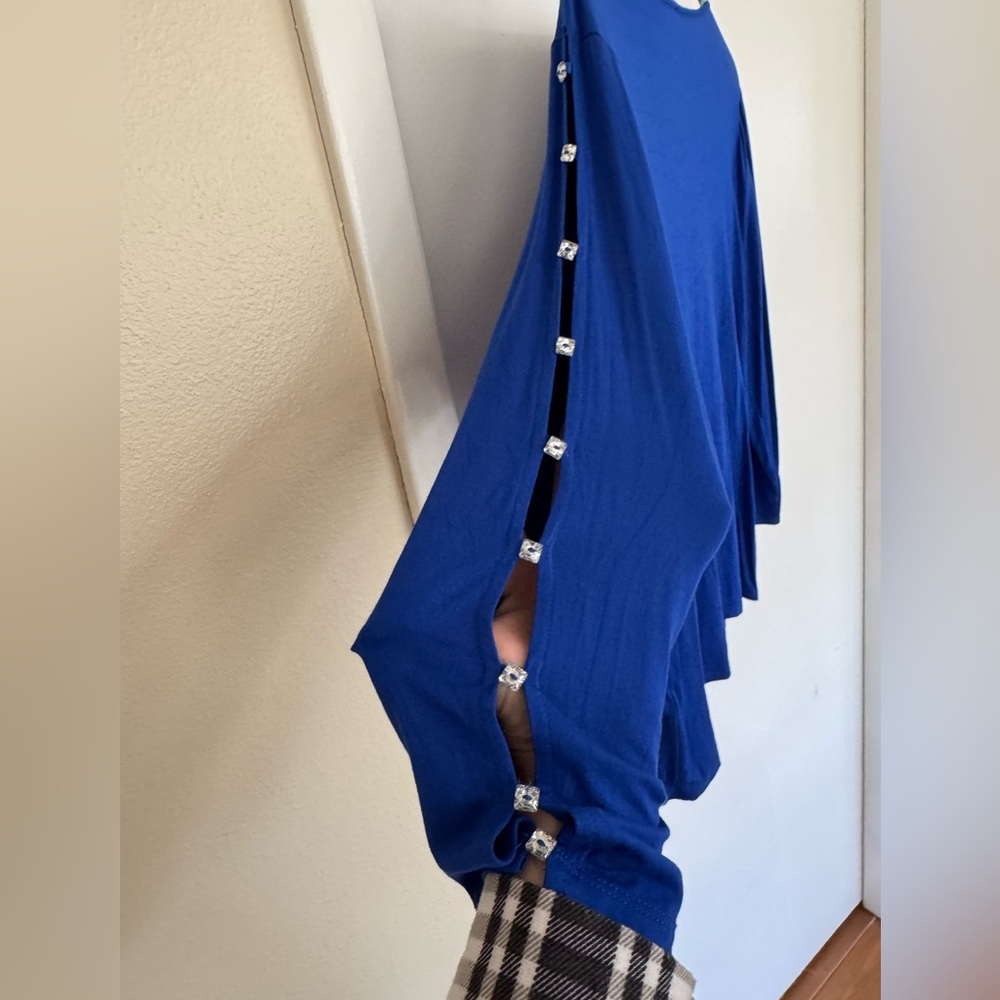 Cable & Gauge Royal Blue Long Sleeve Top